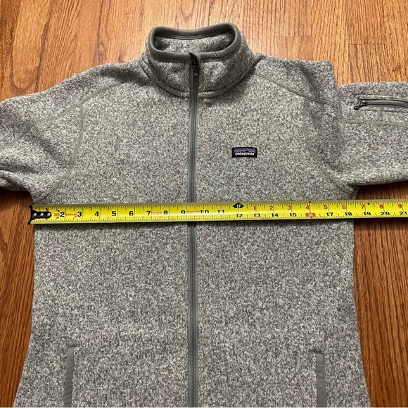 Patagonia Better Sweater Fleece Full Zip Jacket in Birch Grey White size M - Picture 15 of 16